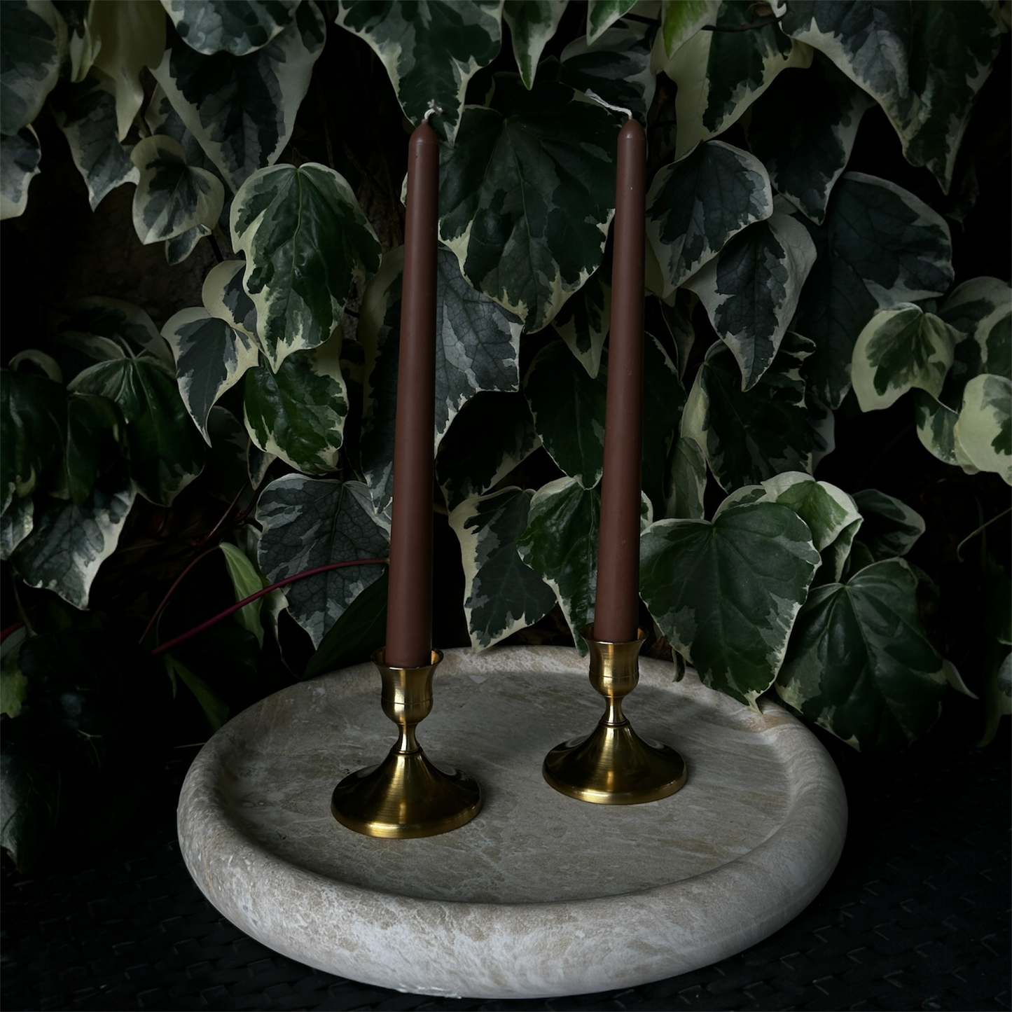 Bronze Candle Holders – Pair