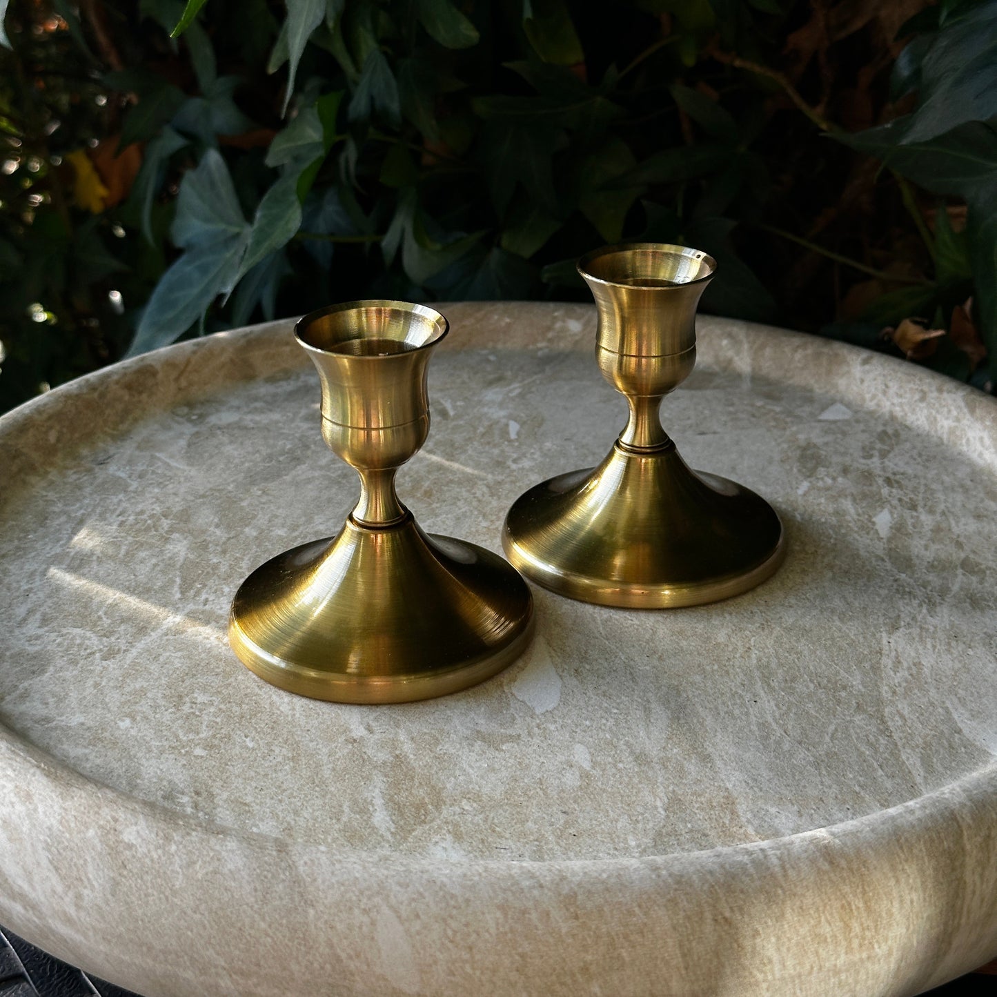 Bronze Candle Holders – Pair
